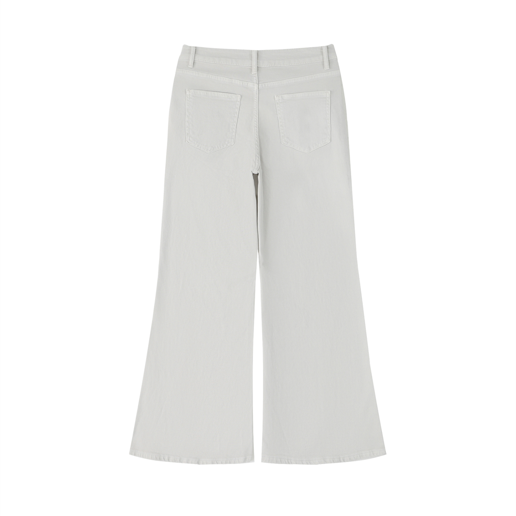 UPTOPWEAR Women's Vintage Wash Flared Leg Jeans