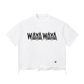UPTOPWEAR  Snow Wash Raw-Hem Boxy T-shirt