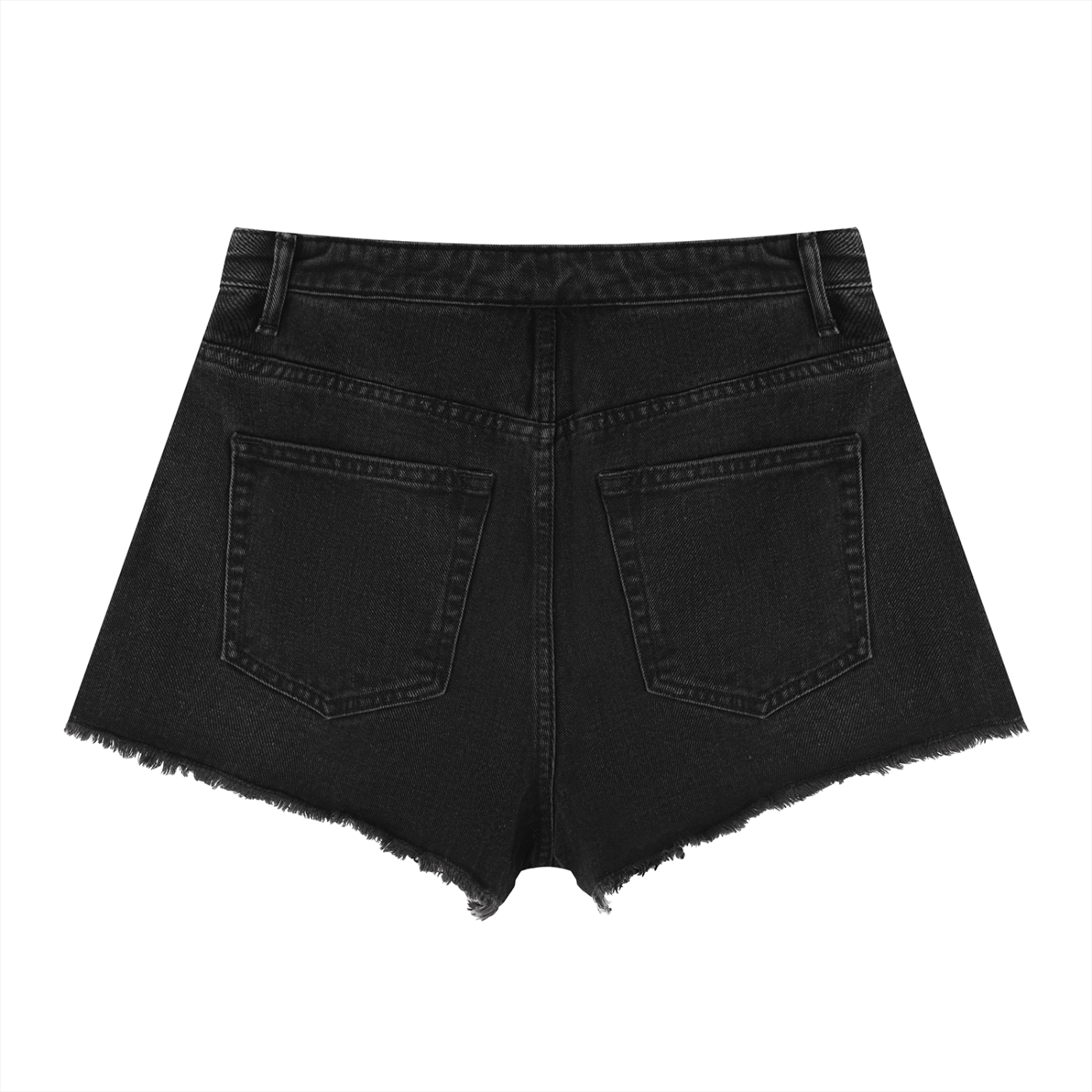 UptopWear Women’s Vintage Wash High Rise Denim Shorts