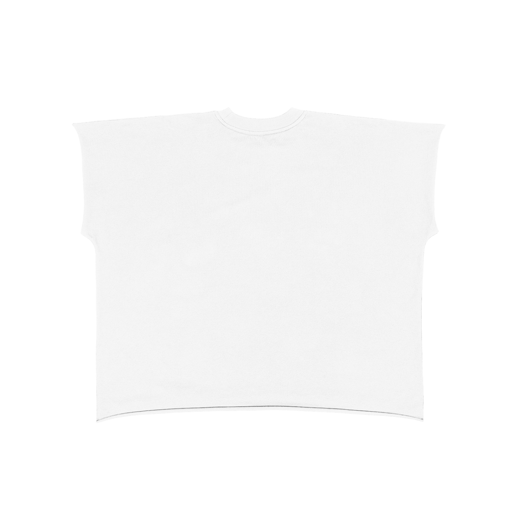 UPTOPWEAR  Raw Edge Boxy Non-Shrink T-Shirt