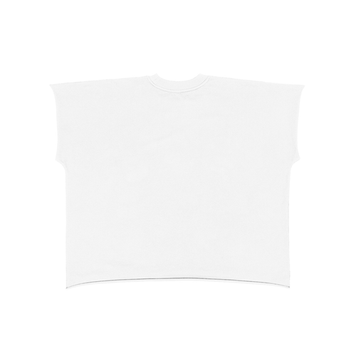 UPTOPWEAR  Raw Edge Boxy Non-Shrink T-Shirt