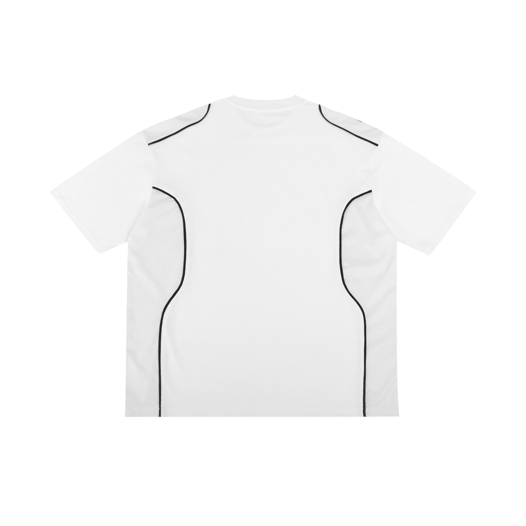 UPTOPWEAR Contrast Piped Panel T-Shirt