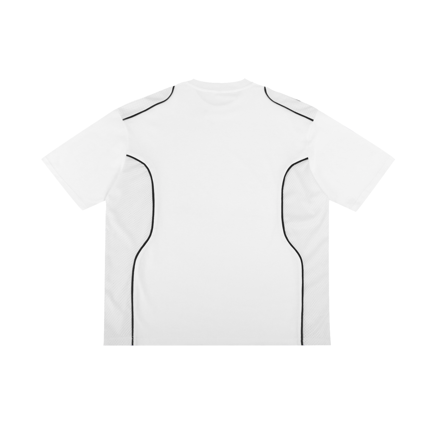 UPTOPWEAR Contrast Piped Panel T-Shirt