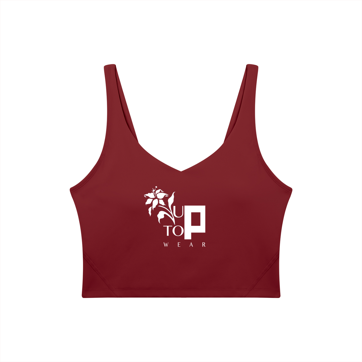 UPTOPWEAR Women's V-Neck Yoga Sports Bra