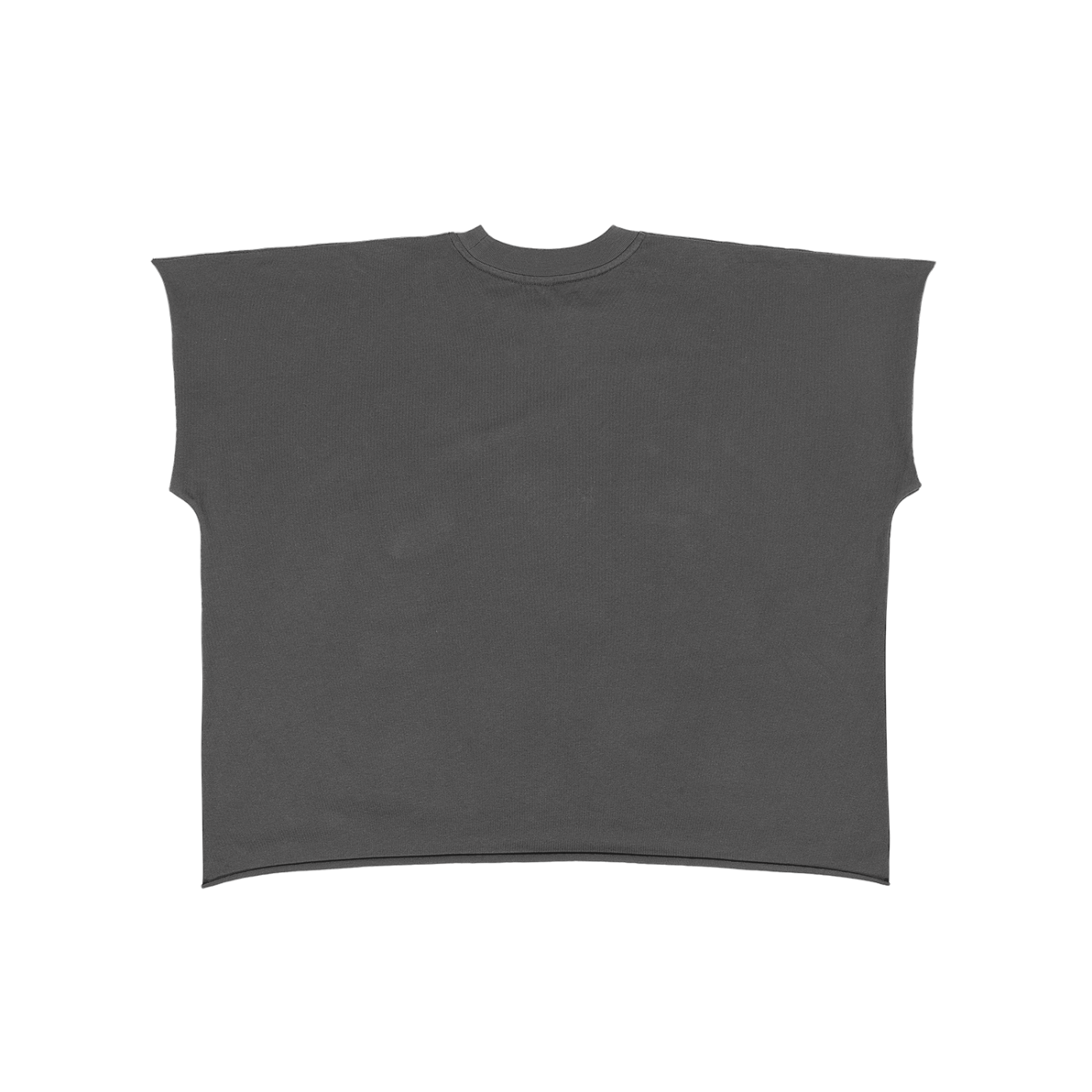 UPTOPWEAR Raw Edge Boxy Non-Shrink T-Shirt