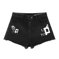 UptopWear Women’s Vintage Wash High Rise Denim Shorts
