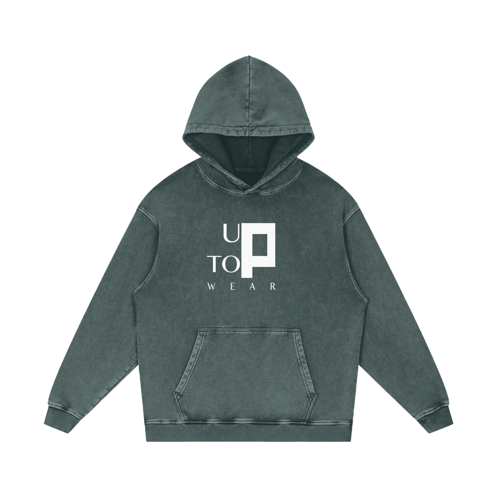 UPTOPWEAR Snow Washed Loose Cotton Hoodie
