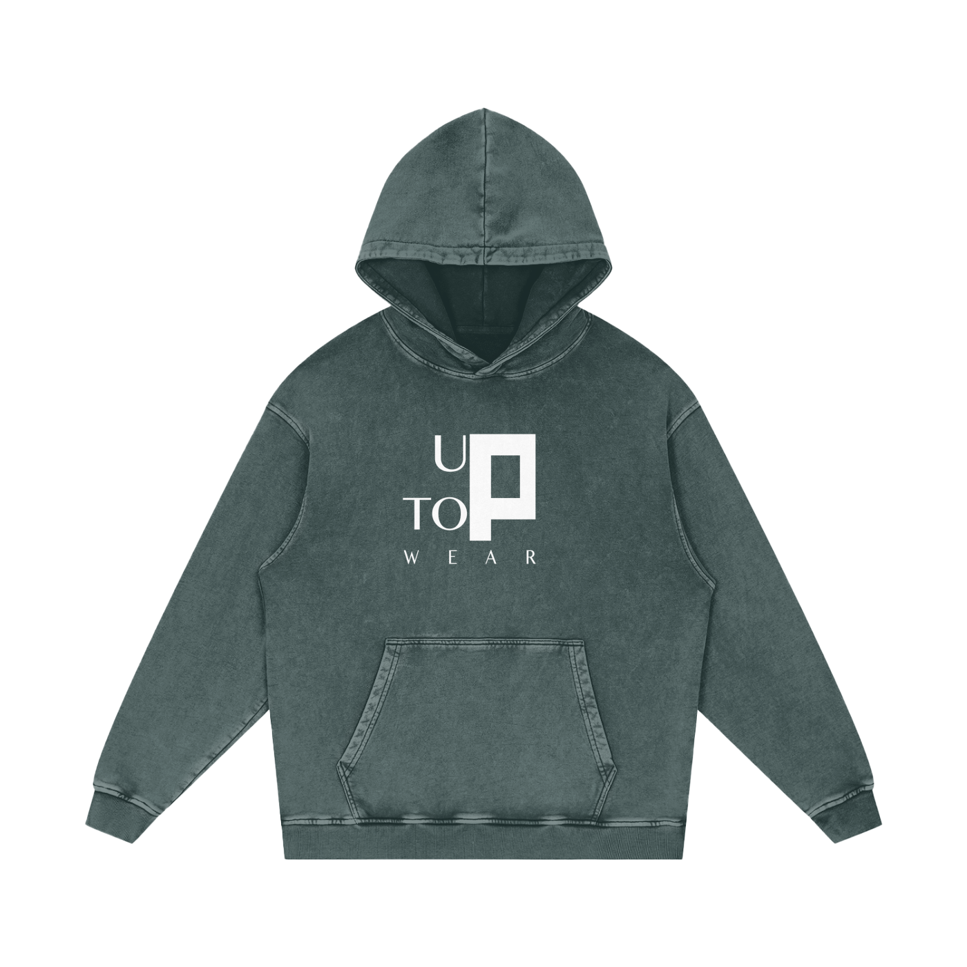UPTOPWEAR Snow Washed Loose Cotton Hoodie