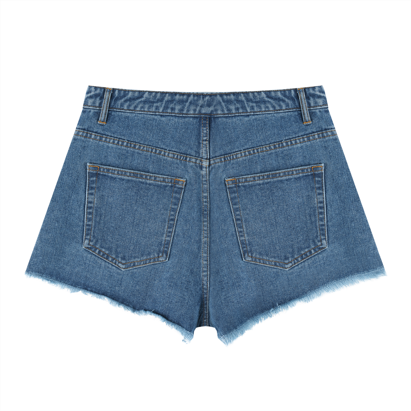 UPTOPWEAR Women’s Vintage Wash High Rise Denim Shorts