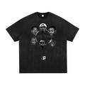 UPTOPWEAR Vintage Washed Hand-Frayed T-Shirt
