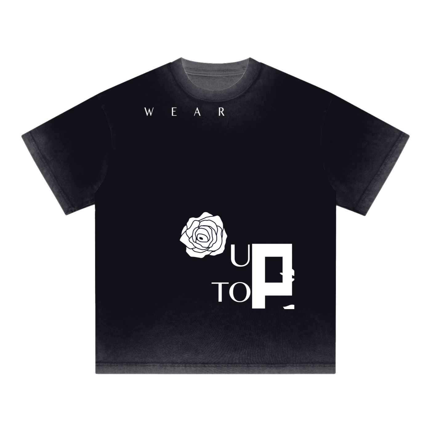 UPTOPWEAR Reverse Dyed Loose Cotton T-Shirt