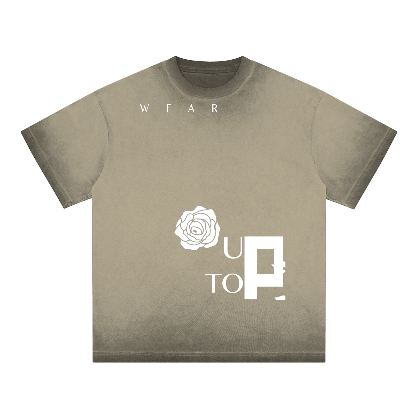 UPTOPWEAR Reverse Dyed Loose Cotton T-Shirt