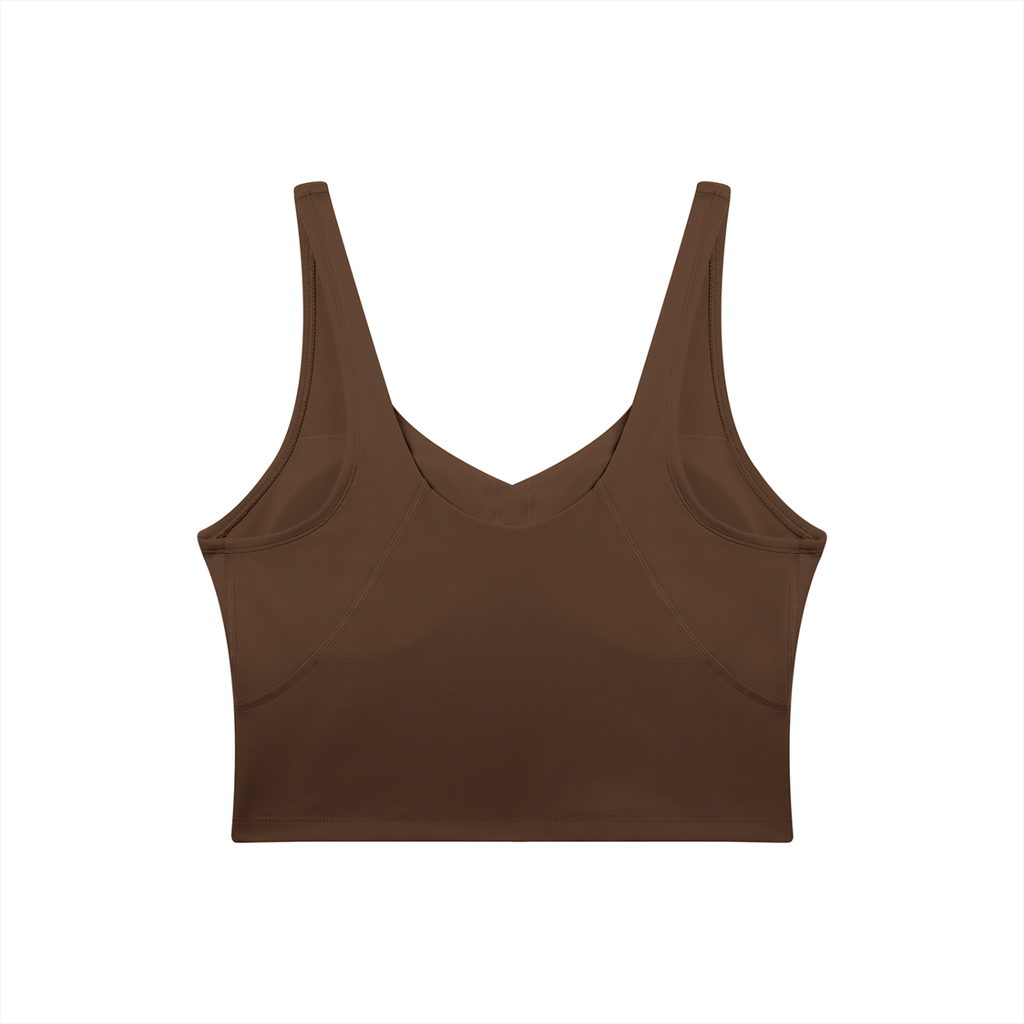 UPTOPWEAR Women's V-Neck Yoga Sports Bra