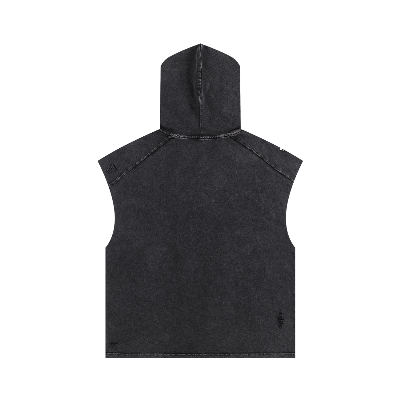 UPTOPWEARV Snow Washed Boxy Hooded Tank Top