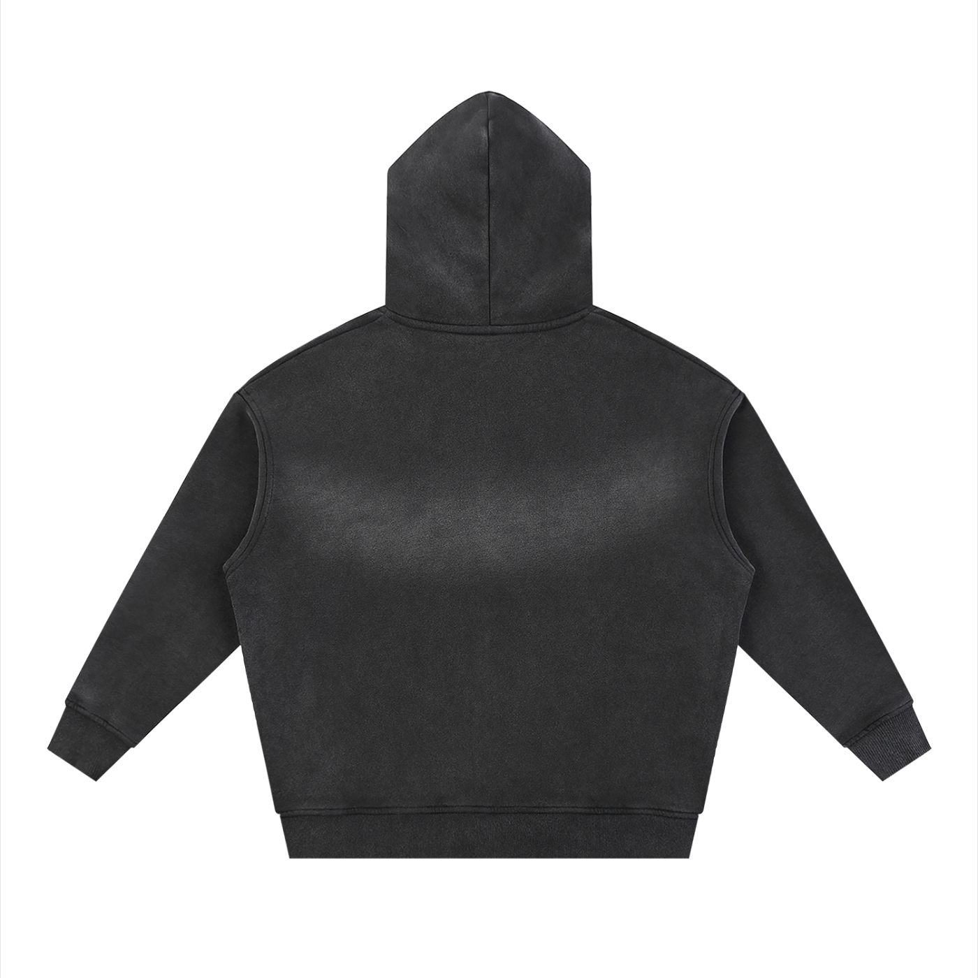 UPTOPWEAR Sunfade Two-way Zipper Boxy Fleece Hoodie