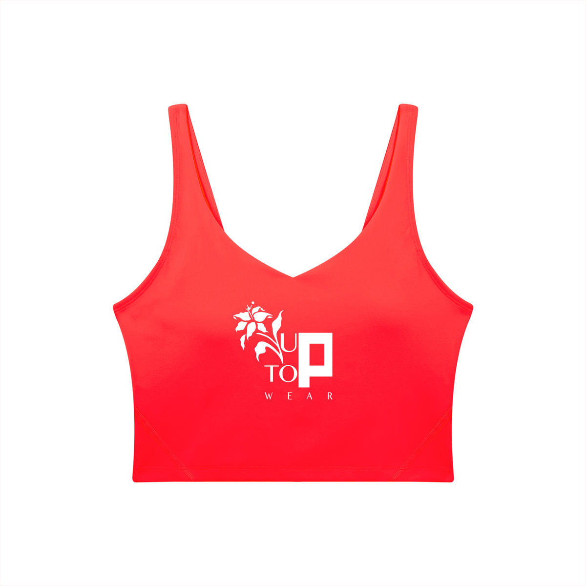 UPTOPWEAR Women's V-Neck Yoga Sports Bra