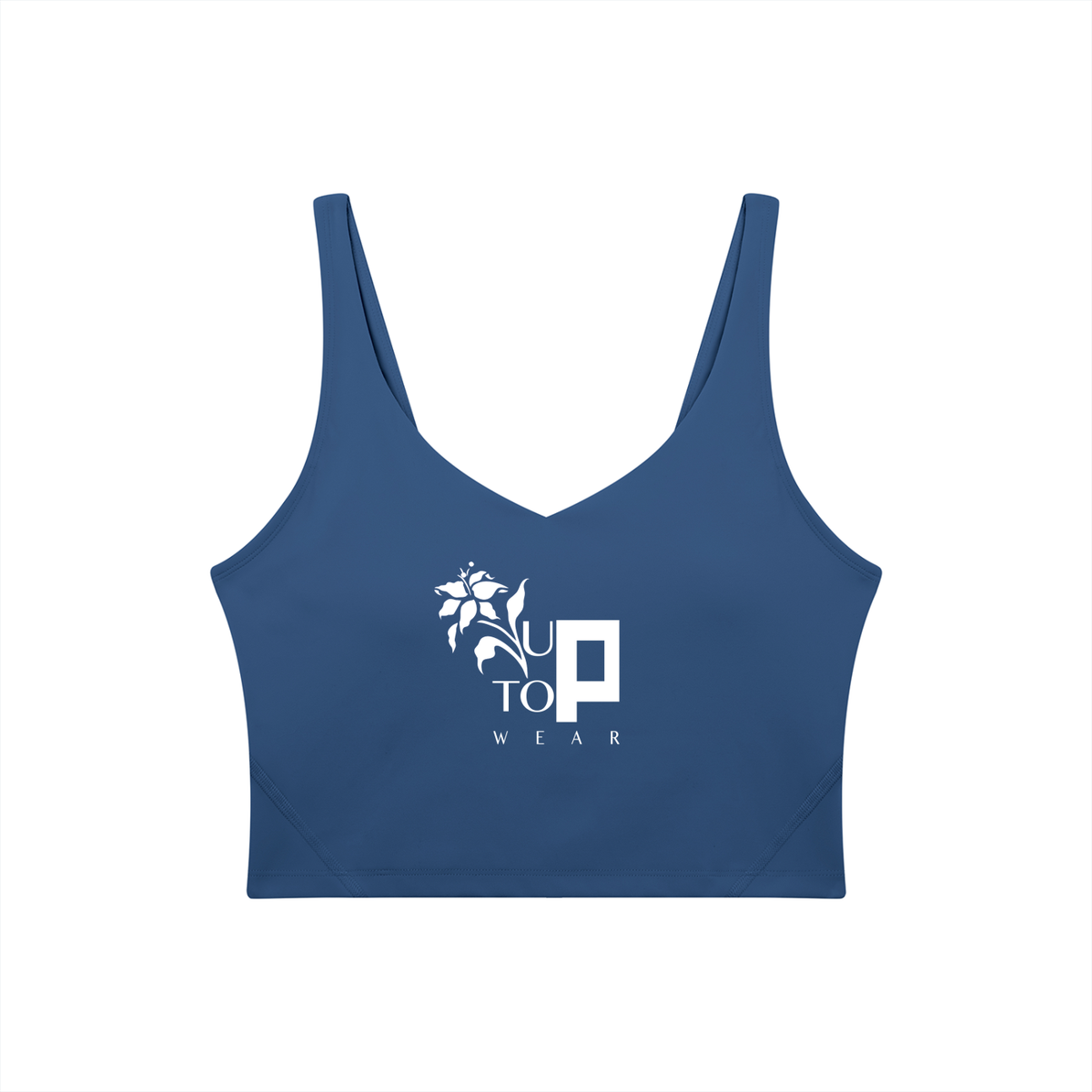 UPTOPWEAR Women's V-Neck Yoga Sports Bra