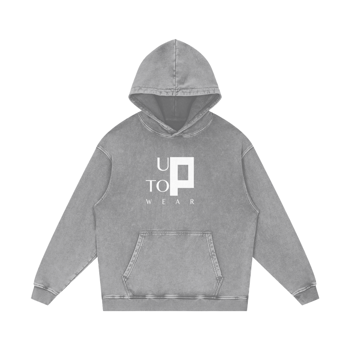 UPTOPWEAR Snow Washed Loose Cotton Hoodie