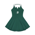 UPTOPWEAR Women's Collared Halter A-Line Tennis Dress