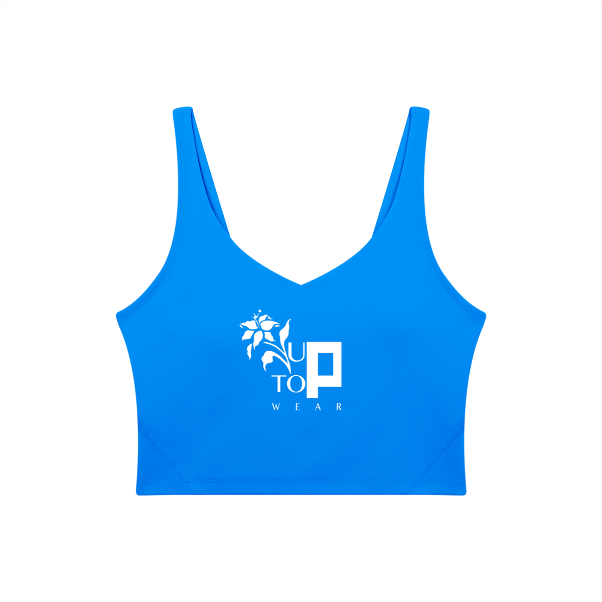 UPTOPWEAR Women's V-Neck Yoga Sports Bra