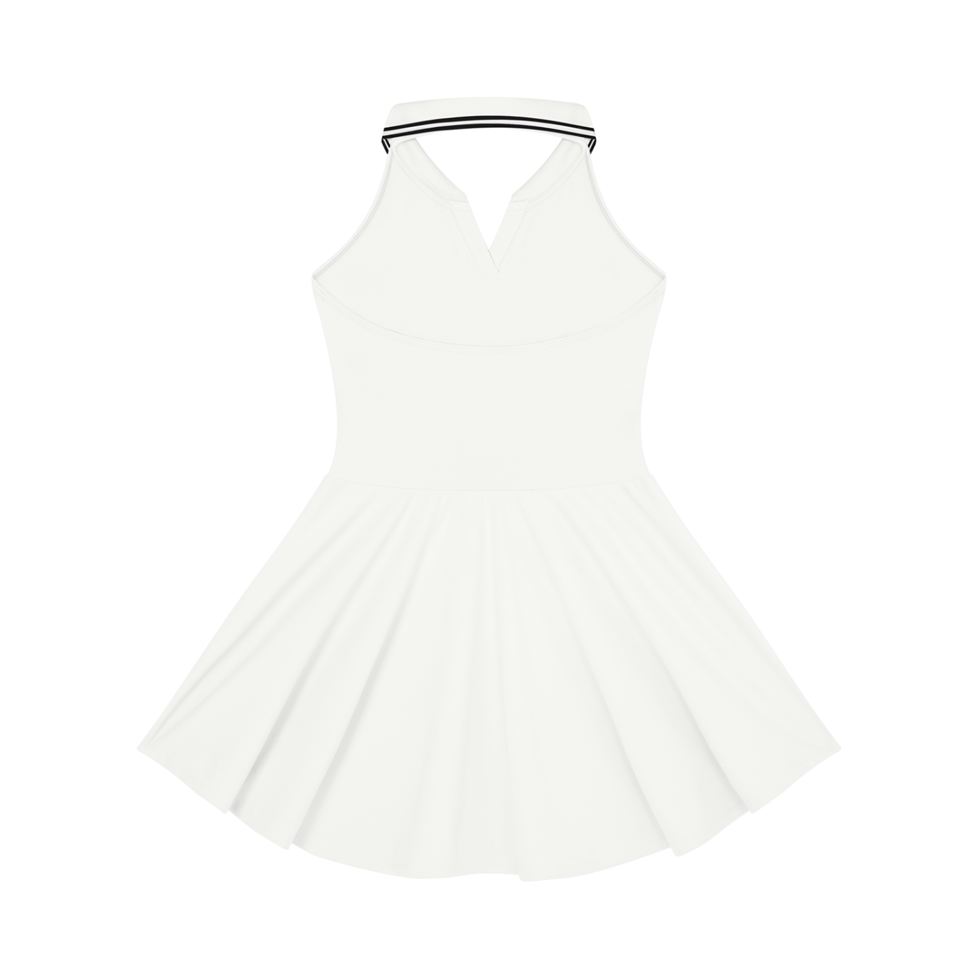 UPTOPWEAR Women's Collared Halter A-Line Tennis Dress
