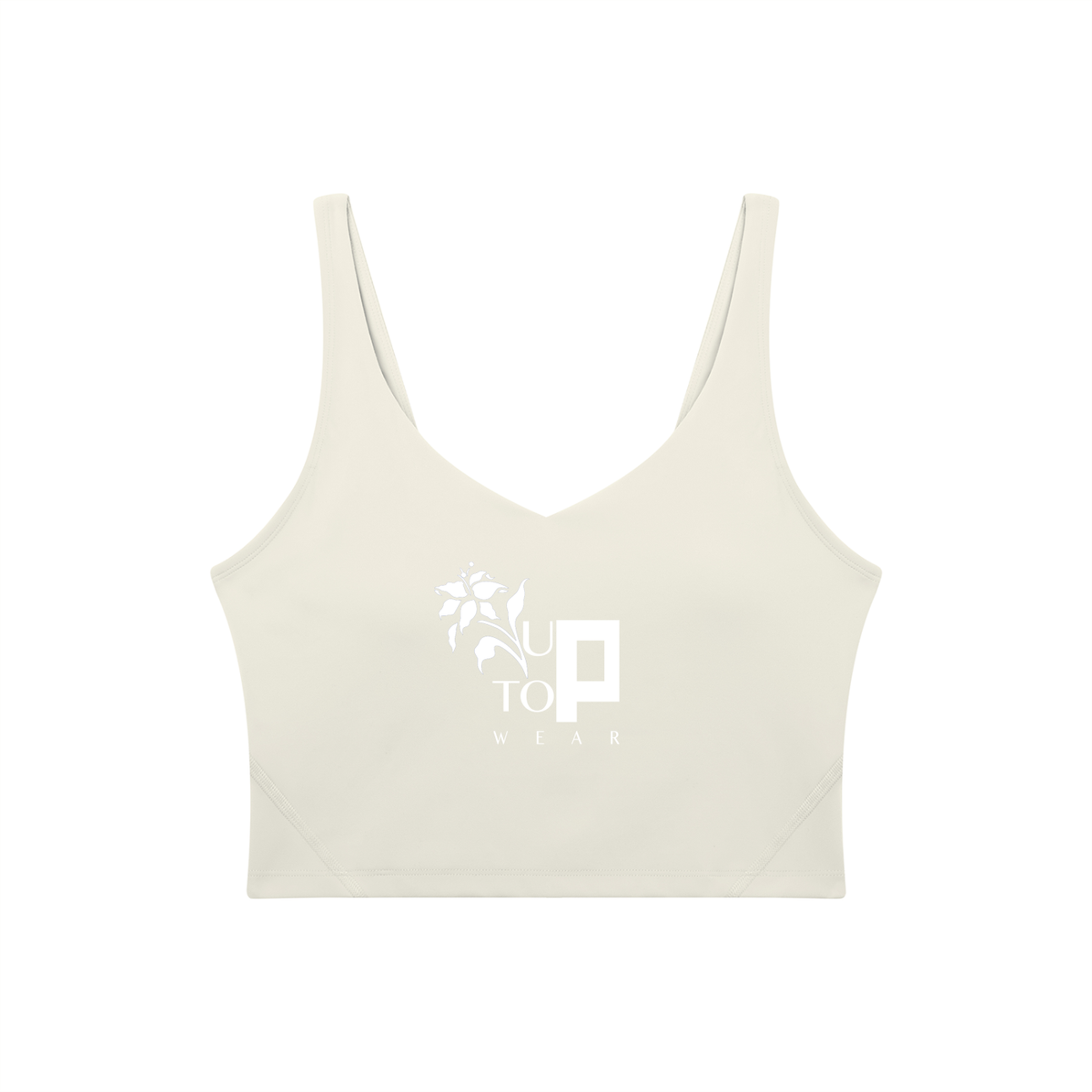UPTOPWEAR Women's V-Neck Yoga Sports Bra