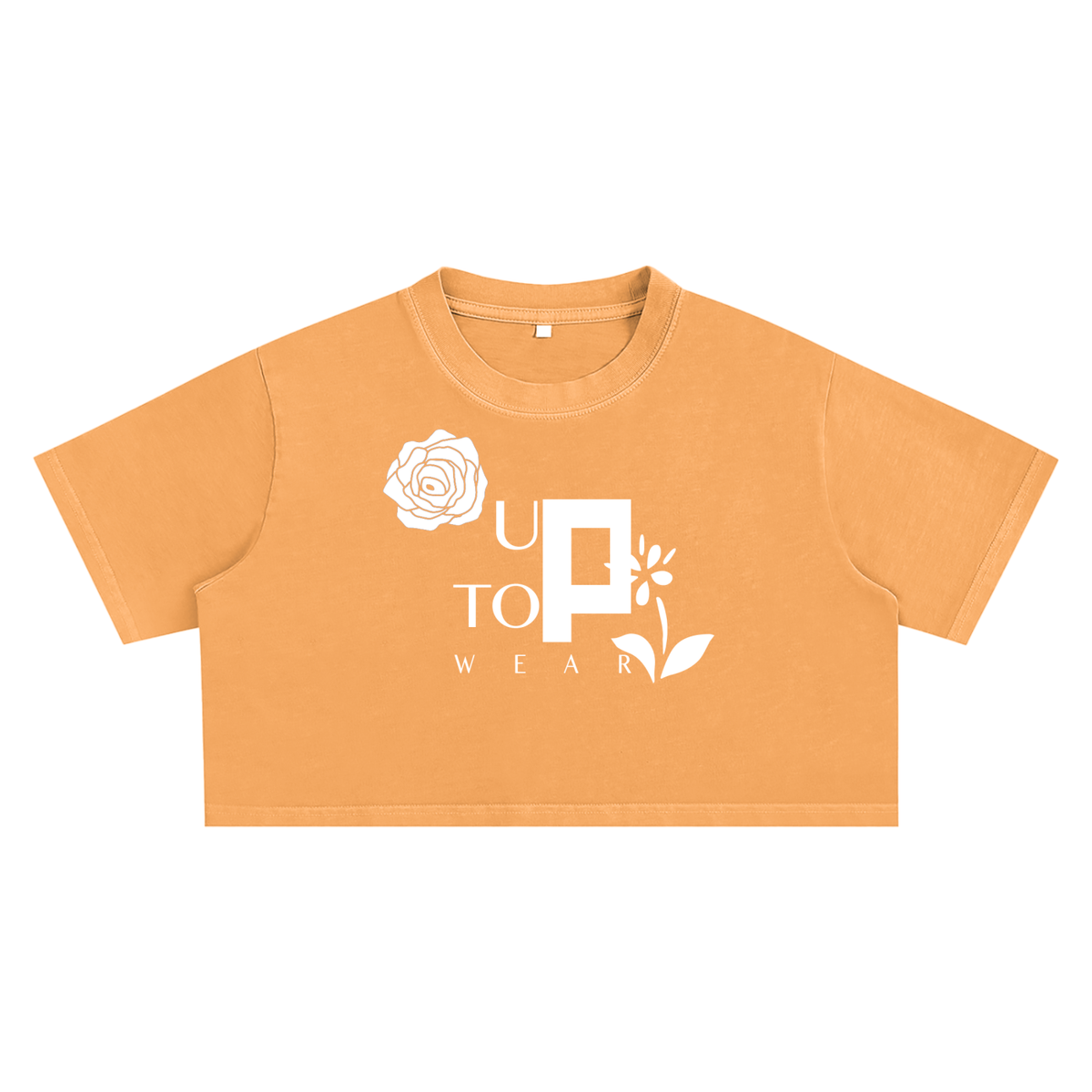 UPTOPWEAR Snow Washed Crop Top