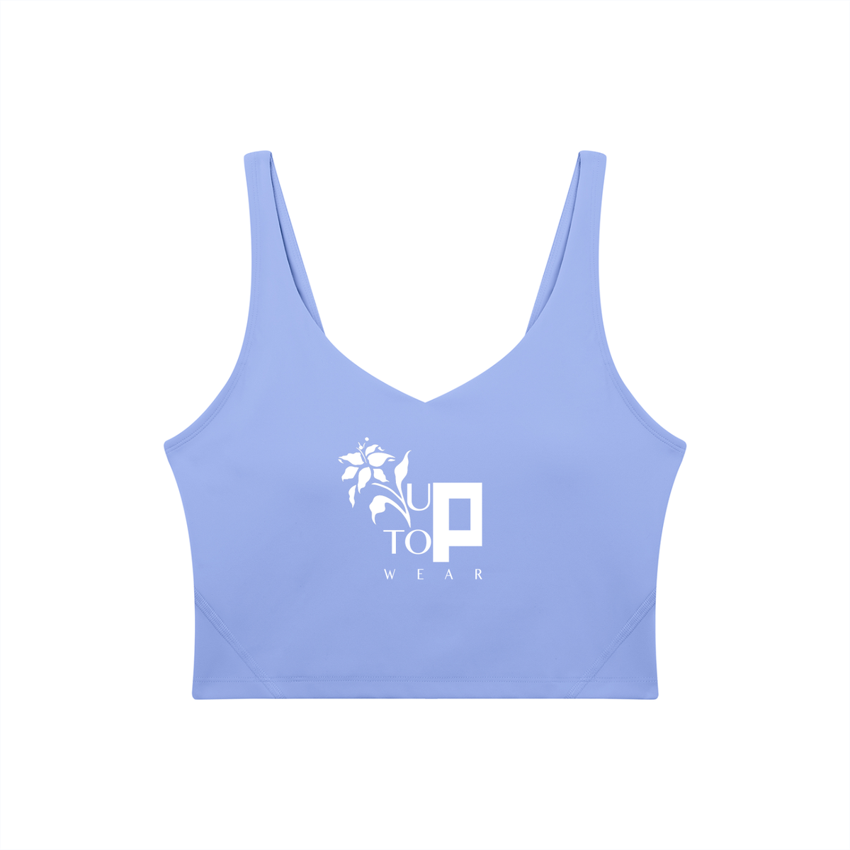 UPTOPWEAR Women's V-Neck Yoga Sports Bra