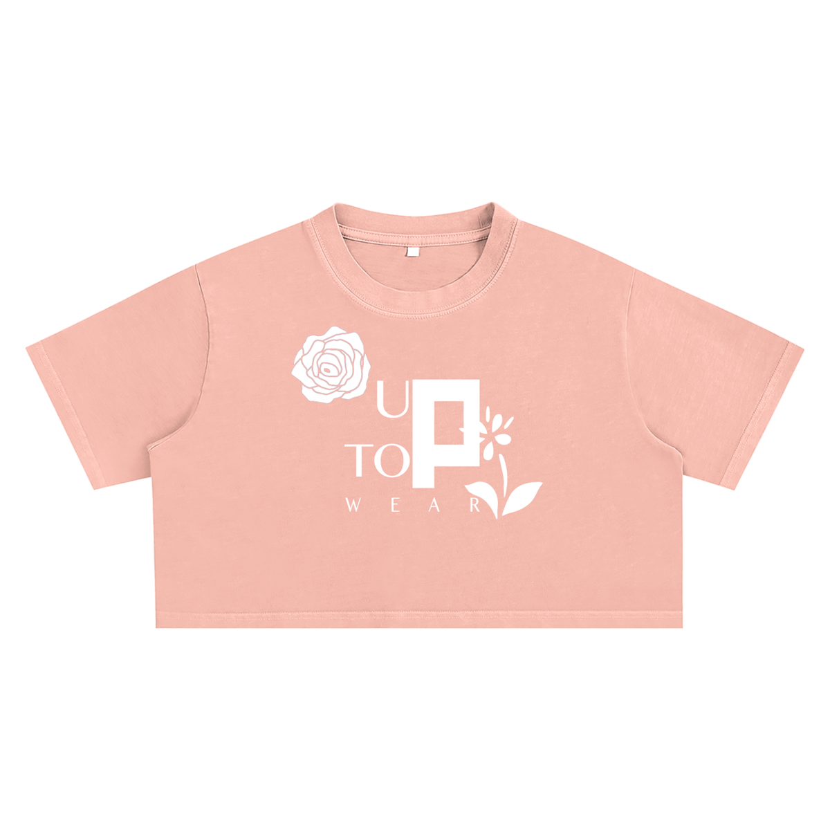 UPTOPWEAR Snow Washed Crop Top