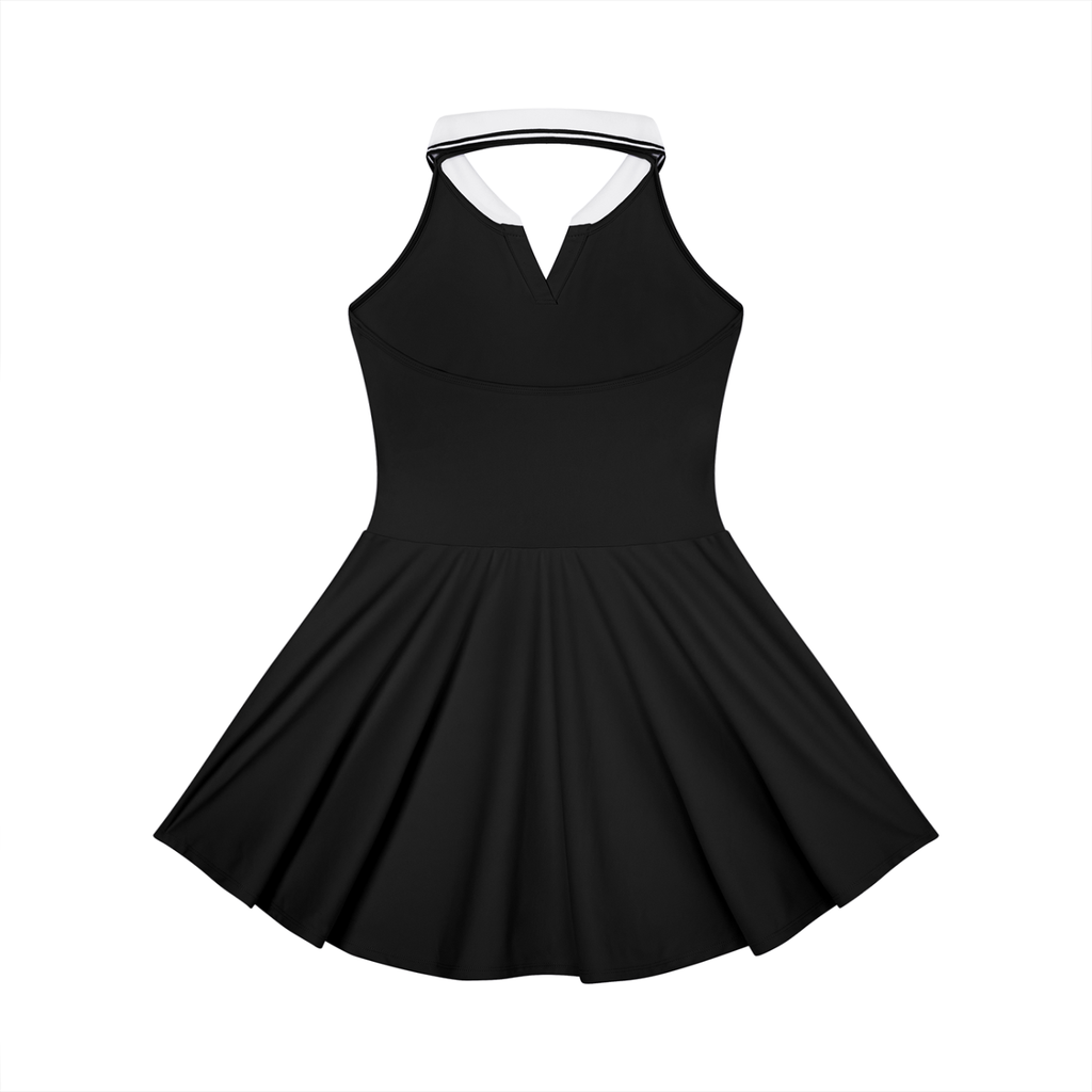 UPTOPWEAR Women's Collared Halter A-Line Tennis Dress