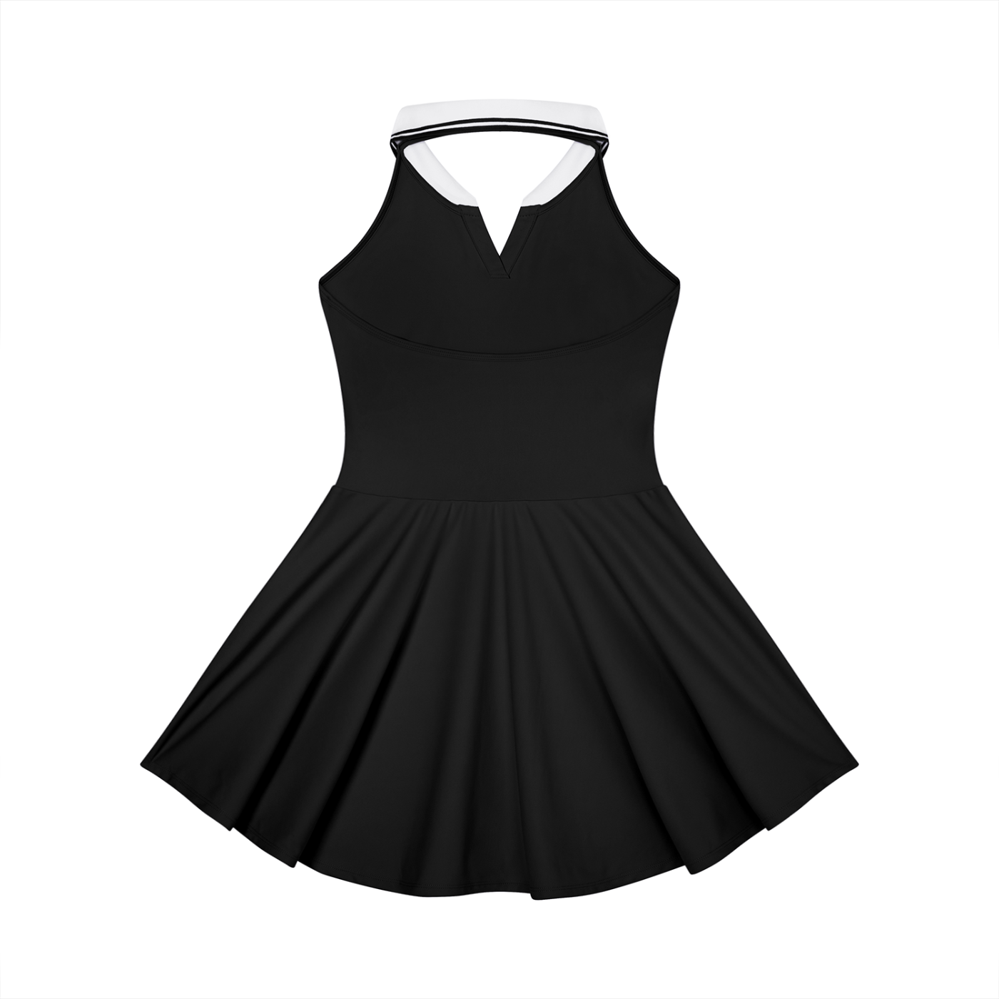 UPTOPWEAR Women's Collared Halter A-Line Tennis Dress