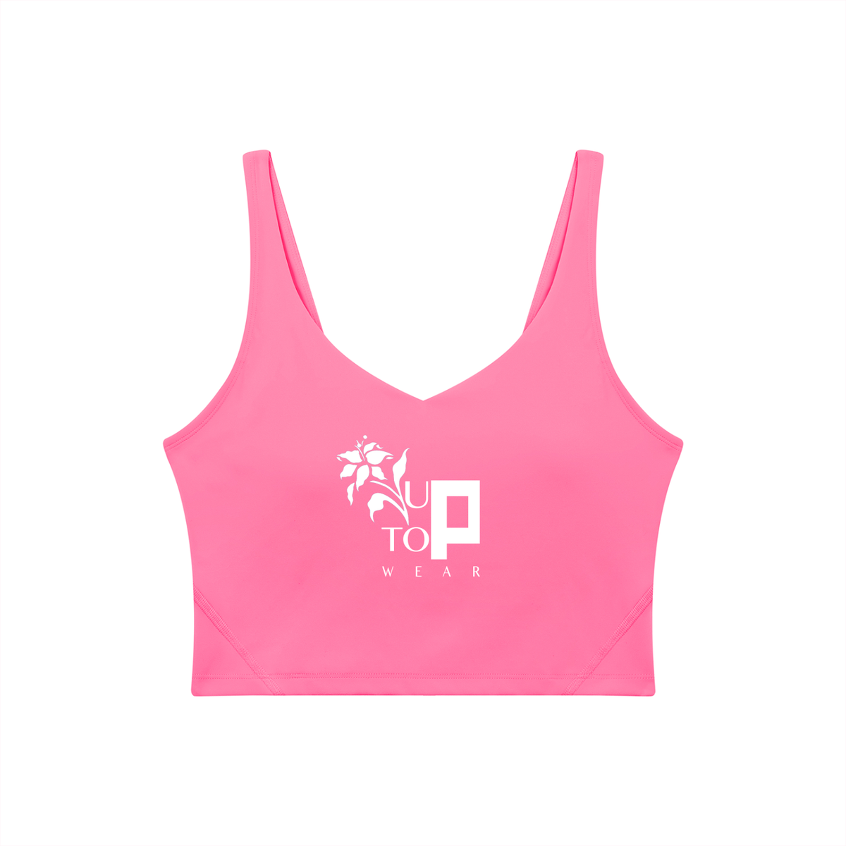UPTOPWEAR Women's V-Neck Yoga Sports Bra