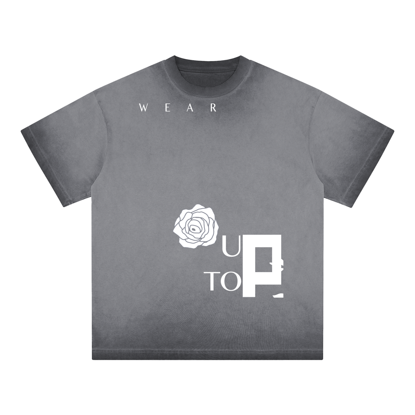 UPTOPWEAR Reverse Dyed Loose Cotton T-Shirt