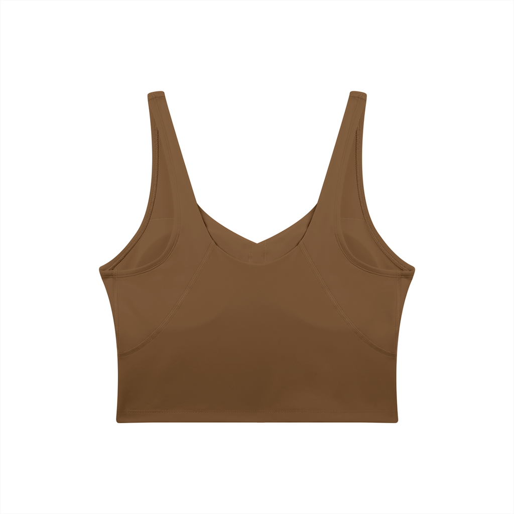 UPTOPWEAR Women's V-Neck Yoga Sports Bra