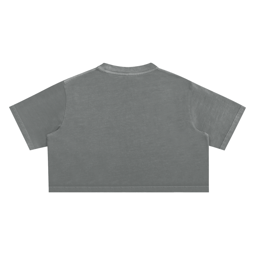 UPTOPWEAR Snow Washed Crop Top