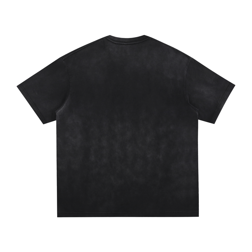 UPTOPWEAR Vintage Washed Hand-Frayed T-Shirt