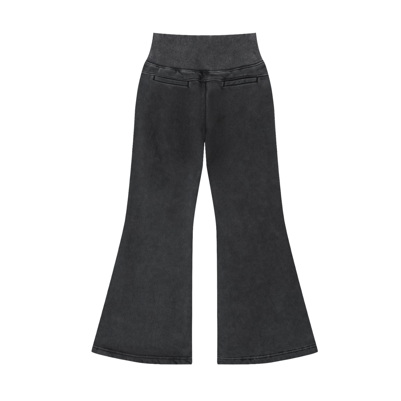 UPTOPWEAR Vintage Washed Flared Fleece Pants