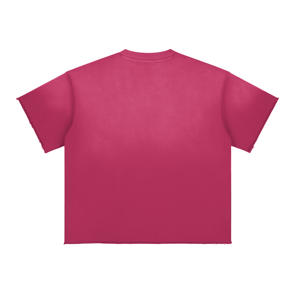 UptopWear Sun Fade Raw Edge T-Shirt