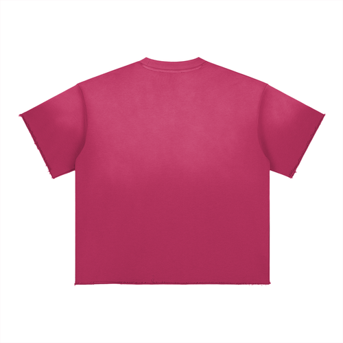 UptopWear Sun Fade Raw Edge T-Shirt