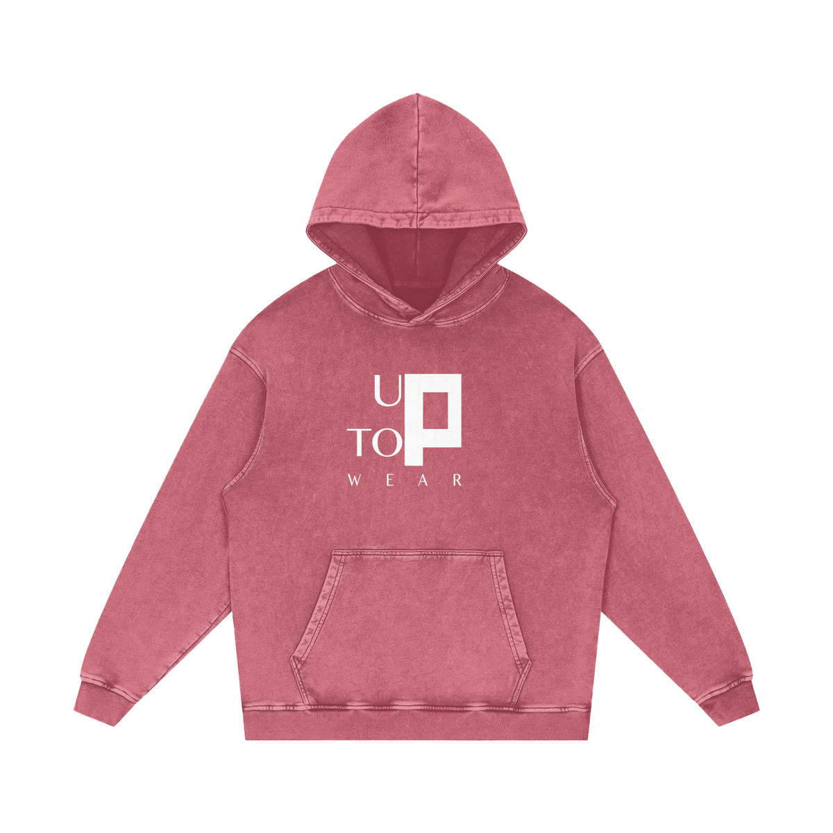 UPTOPWEAR Snow Washed Loose Cotton Hoodie