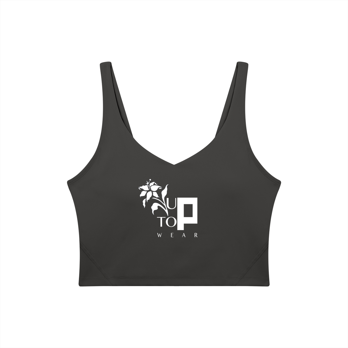 UPTOPWEAR Women's V-Neck Yoga Sports Bra