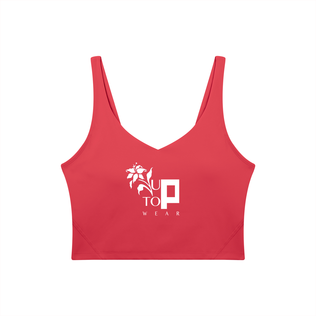 UPTOPWEAR Women's V-Neck Yoga Sports Bra