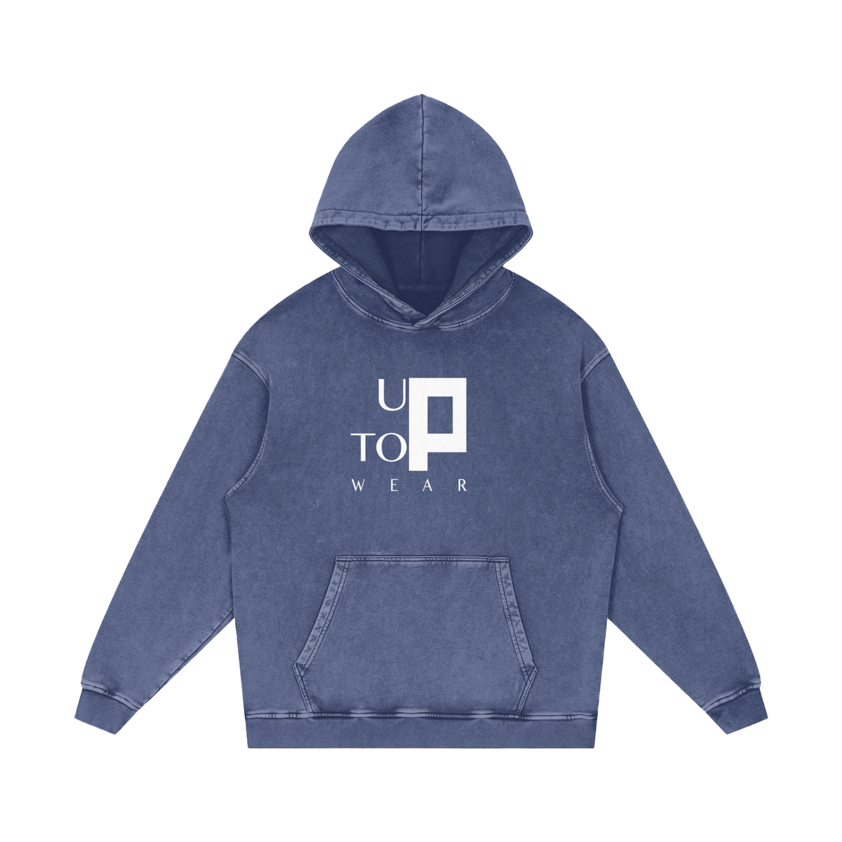 UPTOPWEAR Snow Washed Loose Cotton Hoodie