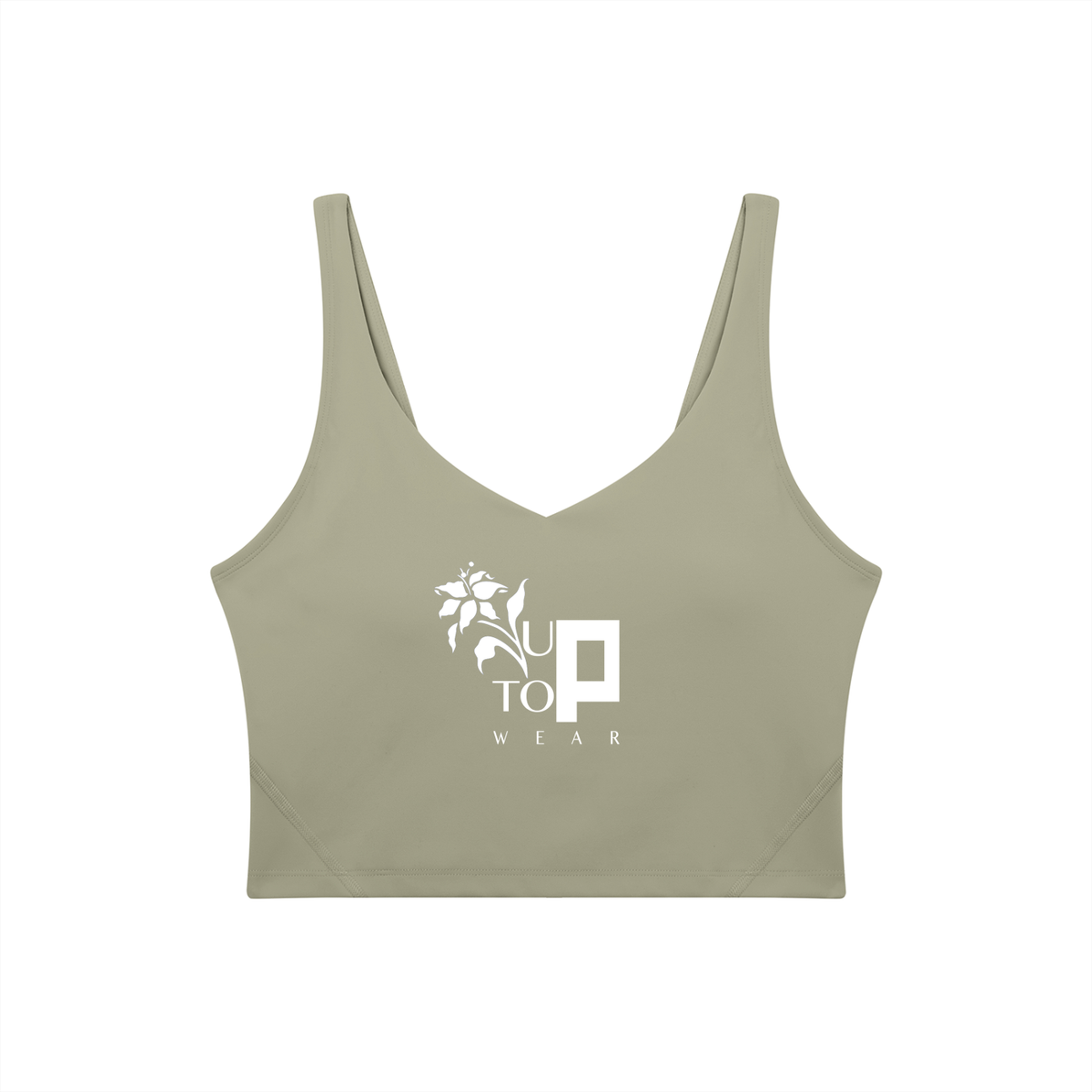 UPTOPWEAR Women's V-Neck Yoga Sports Bra
