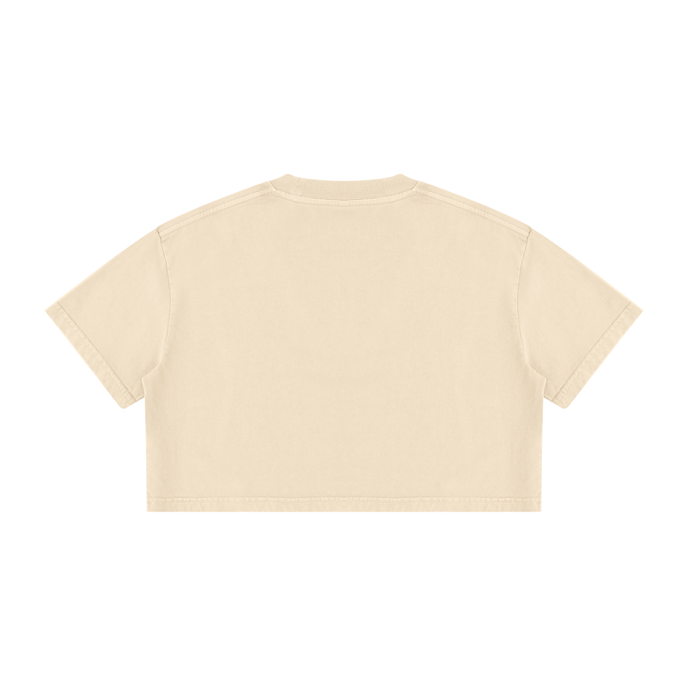 UPTOPWEAR Women's Mineral Wash Cotton Crop T-Shirt