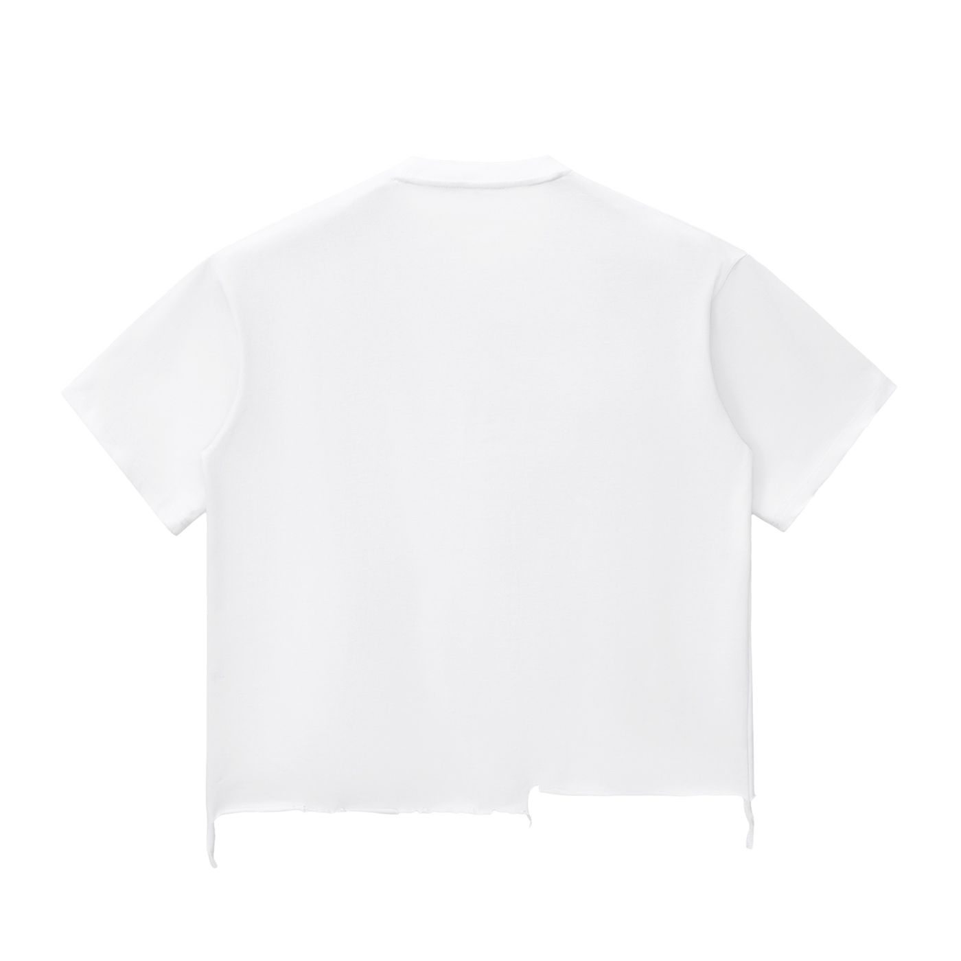 UPTOPWEAR  Snow Wash Raw-Hem Boxy T-shirt