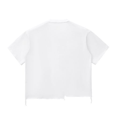 UPTOPWEAR  Snow Wash Raw-Hem Boxy T-shirt
