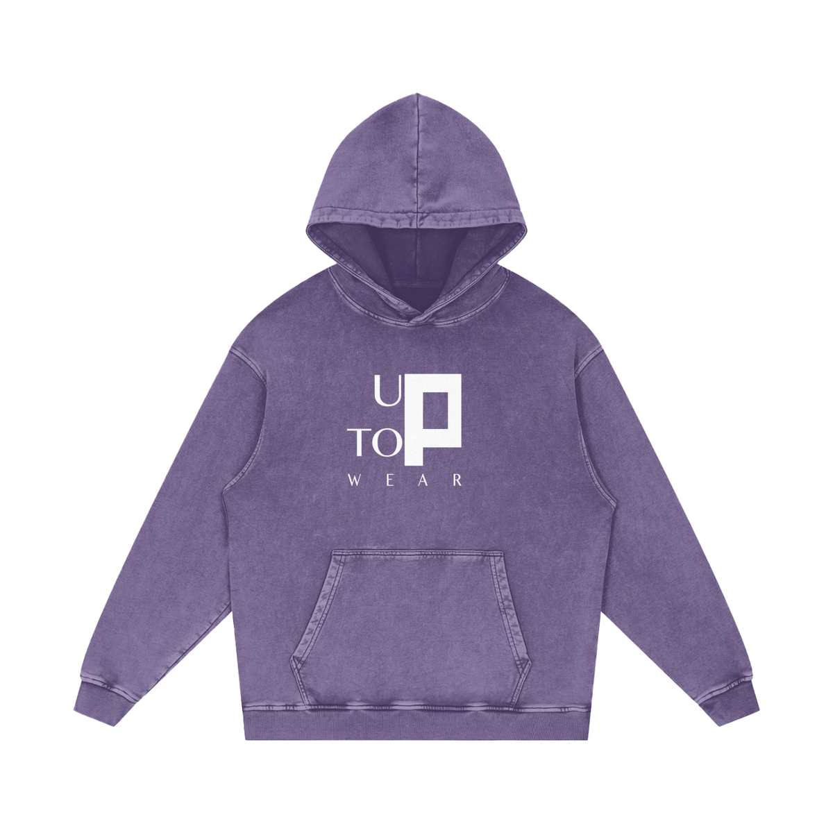 UPTOPWEAR Snow Washed Loose Cotton Hoodie