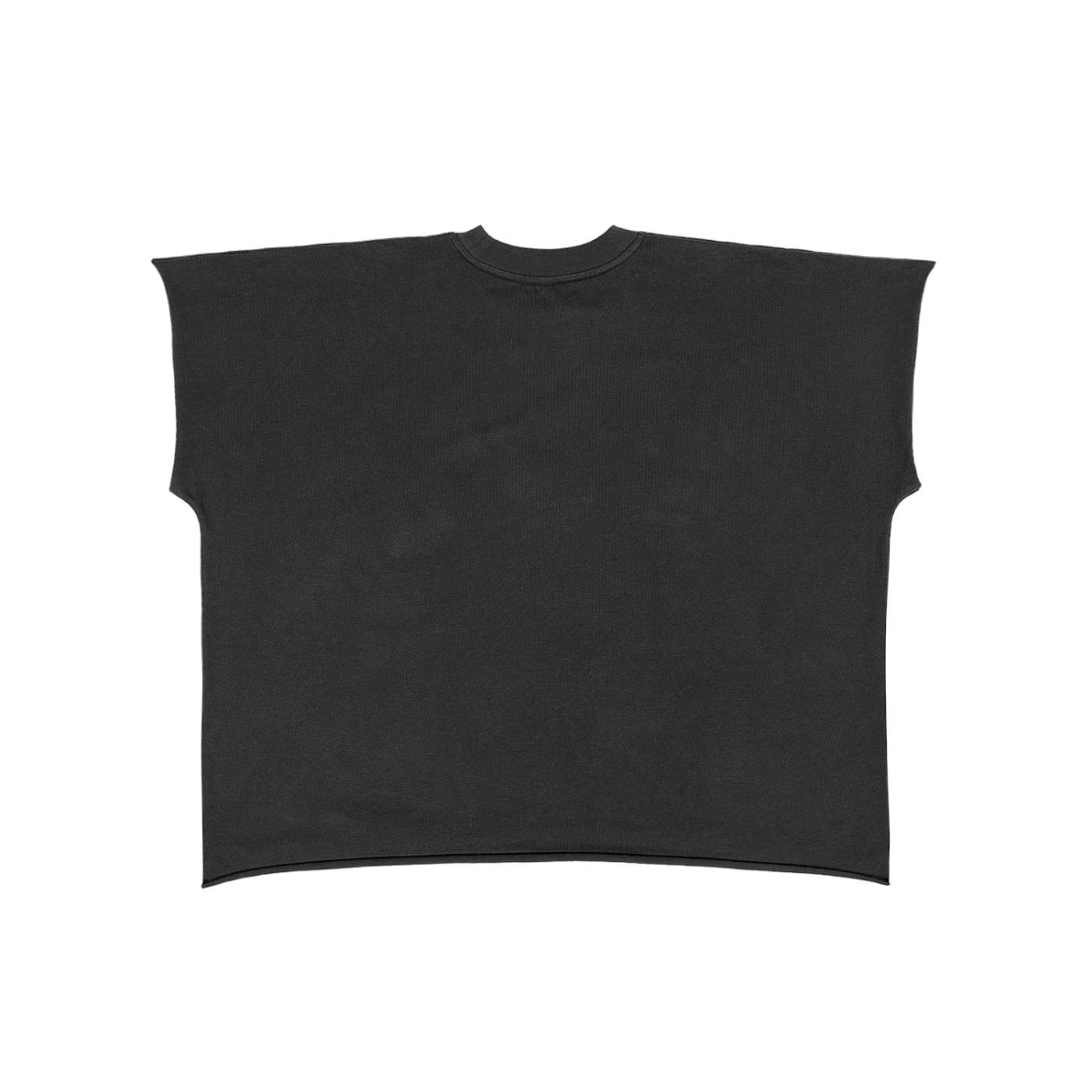 UPTOPWEAR Raw Edge Boxy Non-Shrink T-Shirt