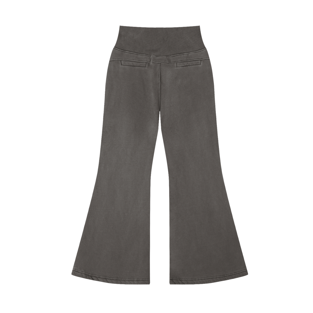 UPTOPWEAR Vintage Washed Flared Fleece Pants